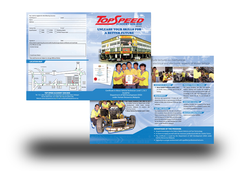 product leaflet design