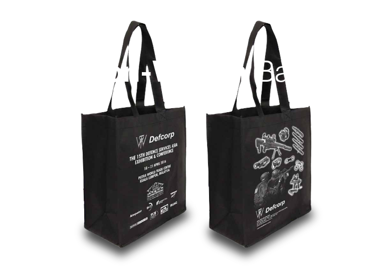 black non-woven bag